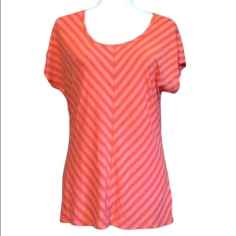 Orange stripe shirt Liz Claiborne
